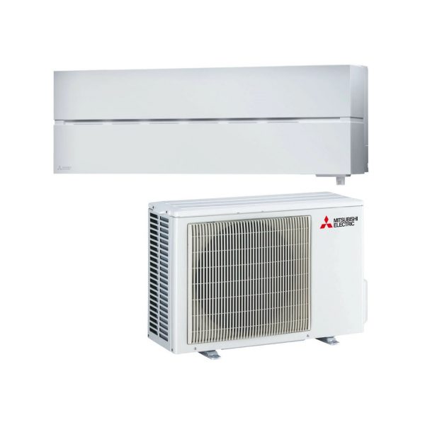 Ilmalämpöpumppu Mitsubishi Electric LN25 HERO 2.0_sisa-ja ulkoyksikko.